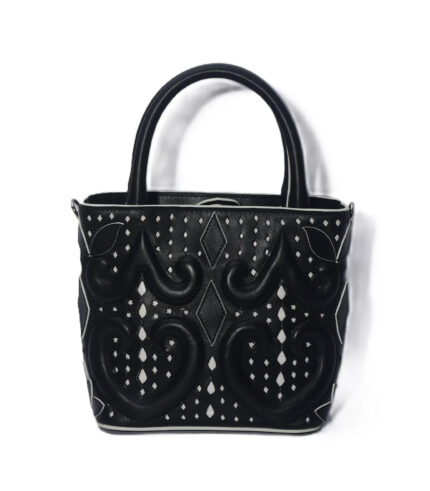 Leather Cutout & Applique Mini Tote