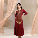 Long Kurta with Brocade & Kashmiri Applique