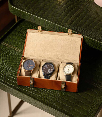 Valisette Watch Box Cognac