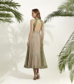 Hand Embroidered Georgette Flared Maxi Dress - Image 2
