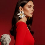 White flower Drop Earrings
